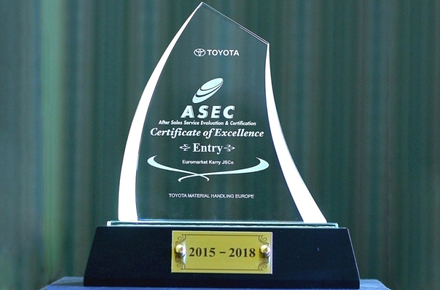 Евромаркет Кари получи наградата ASEC от Toyota (After Sales Service Evaluation & Certification) 	
